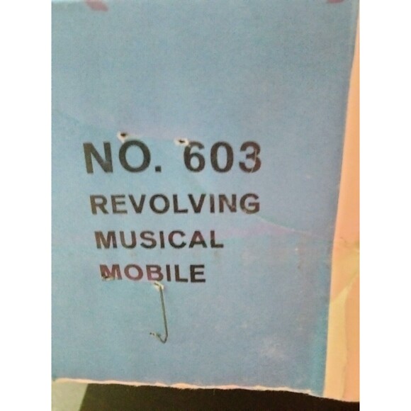 Vintage 1960's Revolving Working Dolly Toy Baby Crib Mobile In Box With Animals - Picture 2 of 9